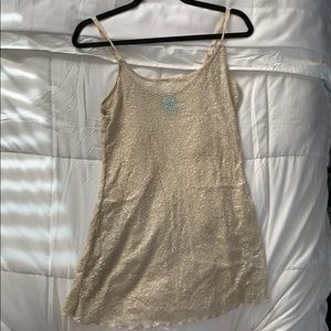 Long sheer shimmer shirt